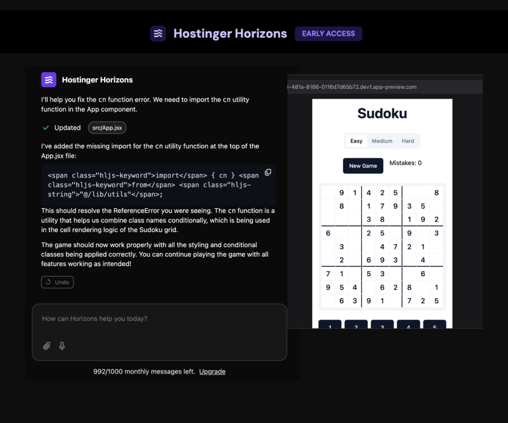 Meet Hostinger Horizons: A No-Code AI Tool that Lets You Create, Edit, and Publish Custom Web Apps Without Writing a Single Line of Code