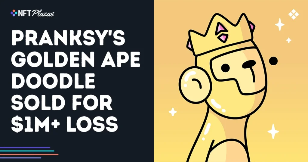 Pranksy's Golden Ape Doodle Sold For $1M+ Loss