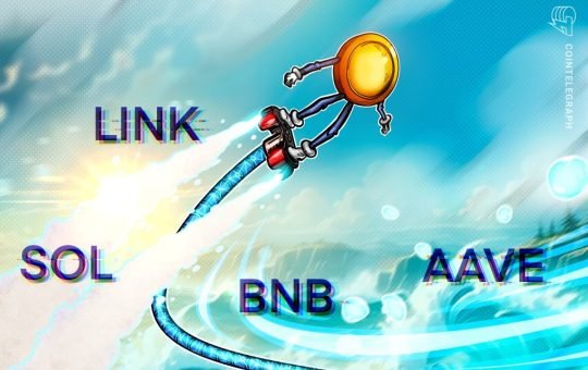 Bitcoin Test Support As BNB, SOL, LINK, AAVE Prep For Higher